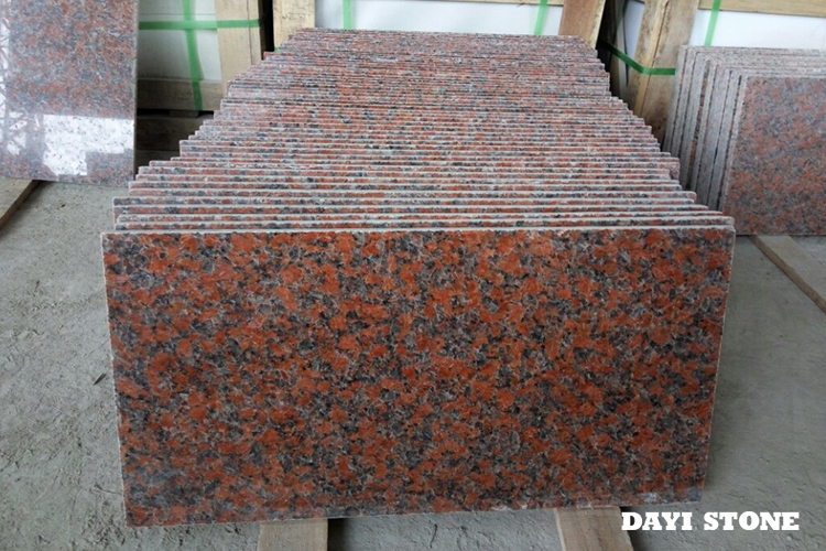 Paving China Red Granite G562 Top Polished others sawn